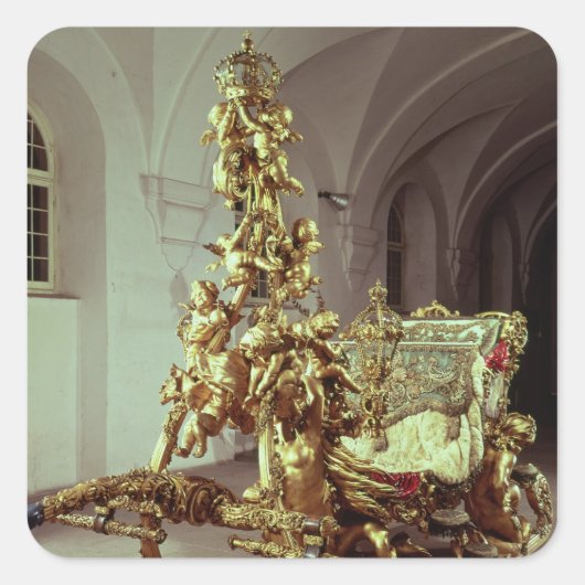 Lodewijk II-slee gebouwd 1872-80 Vierkante Sticker (Voorkant)