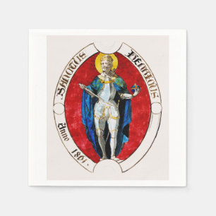 Lodewijk IX van Frankrijk Patroon van Koningen Servet