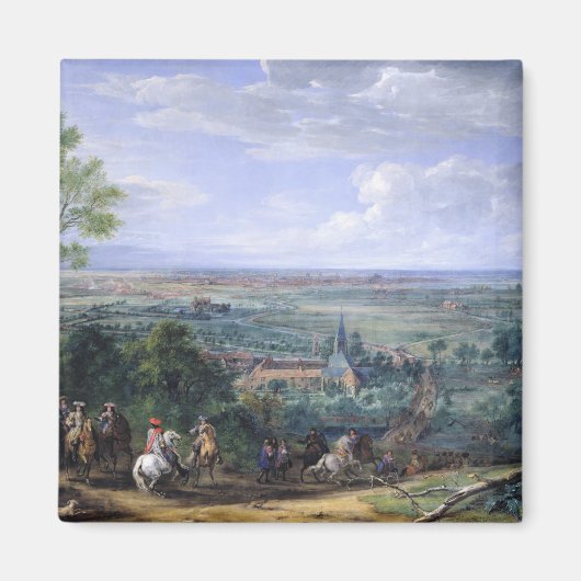 Lodewijk XIV op de Siege van Lille tegenover de Magneet (Voorkant)
