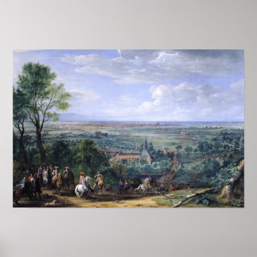 Lodewijk XIV op de Siege van Lille tegenover de Poster (Voorkant)
