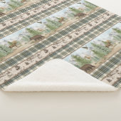 Lodge Bear Plaid Sherpa Deken (3/4)