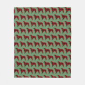 Lodge Borzoi Buffalo Plaid Fleece Deken (Voorkant)