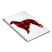 Lodge Borzoi Buffalo Plaid Notitieboek (Rechterzijde)