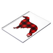 Lodge Borzoi Buffalo Plaid Notitieboek (Linkerzijde)