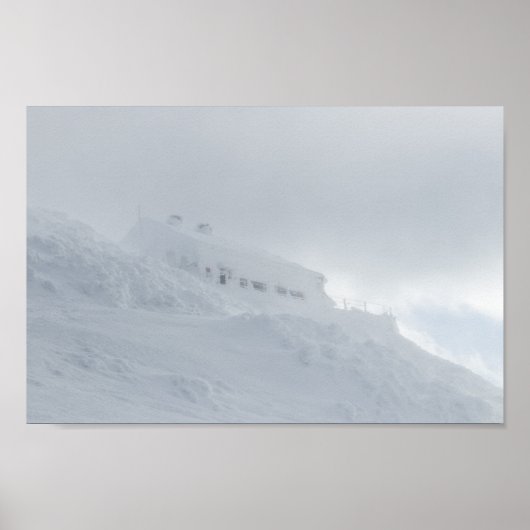 Lodge Draga Karolina op de grote berg Snežnik Slov Poster (Voorkant)