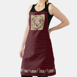 Lodge Merry Kerstdeer Antler Buffalo Check Schort