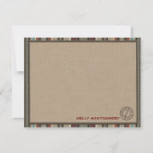 Lodge-stijl, aangepaste flatpanel-kaarten - kompas kaart (Voorkant)