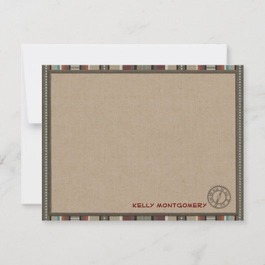 Lodge-stijl, aangepaste flatpanel-kaarten - kompas kaart (Voorkant)