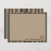 Lodge-stijl, aangepaste flatpanel-kaarten - kompas kaart (Voorkant / Achterkant)