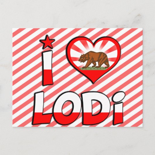 Lodi, CA Briefkaart (Voorkant)