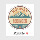 Lødingen, Norge Noorwegen Sticker (Vel)
