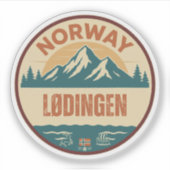 Lødingen, Norge Noorwegen Sticker (Voorkant)