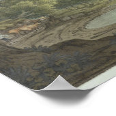 Lodore Rocks - herfst- en thuisafstand (pen en ink Poster (Hoek)