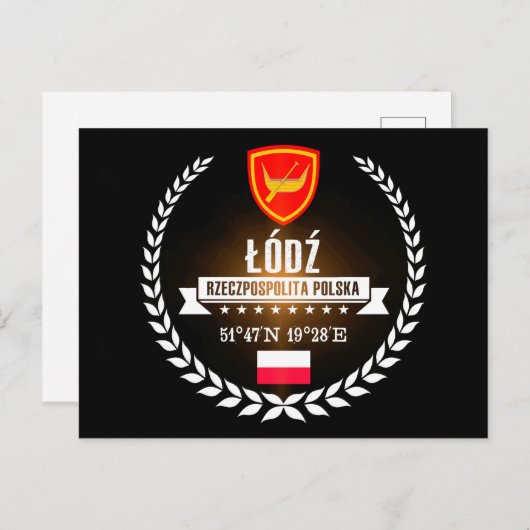 Łódź Briefkaart (Voorkant / Achterkant)