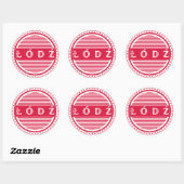 Lodz City Pride Embleem – Poolse identiteit Ronde Sticker (Vel)