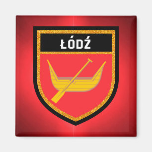 Łódź Flag Magneet