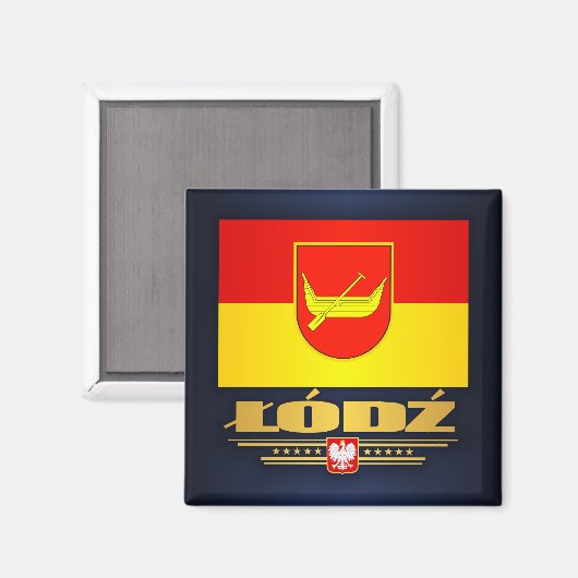 Lodz Magneet (Voorkant / Achterkant)