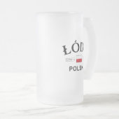 Lodz Polska (Polen) Poolse coördinaten Matglas Bierpul (Voorkant rechts)