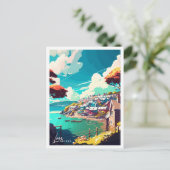 Loe Engeland vintage reisillustratie Briefkaart (Staand voorkant)