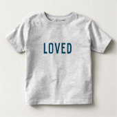 Loed | Modern minimalistisch stijlvol Trendy Navy  Kinder Shirts (Voorkant)