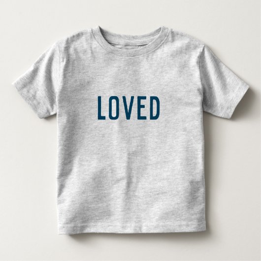 Loed | Modern minimalistisch stijlvol Trendy Navy  Kinder Shirts (Voorkant)