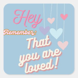 Loed Vierkante Sticker