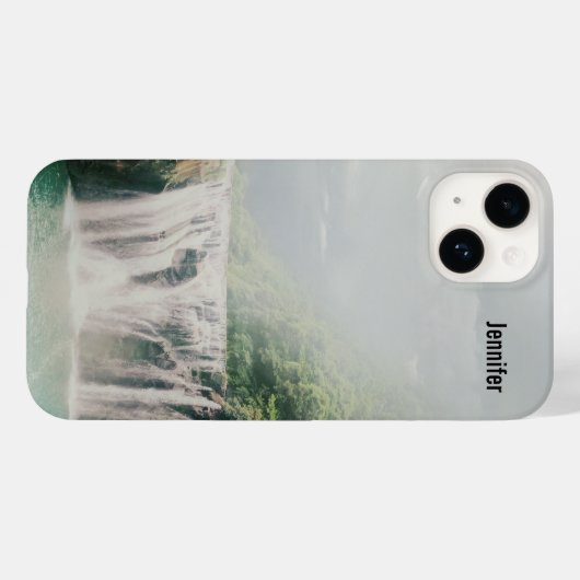 Loefwaterval in een bergbos Case-Mate iPhone case (Achterkant (horizontaal))