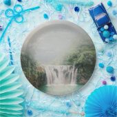 Loefwaterval in een bergbos papieren bordje (Feest)