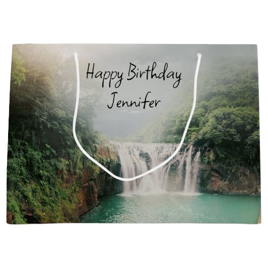 Loefwaterval in het gebergte Birthday Groot Cadeauzakje (Voorkant)