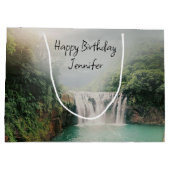 Loefwaterval in het gebergte Birthday Groot Cadeauzakje (Achterkant)