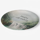 Loefwaterval in het gebergte Birthday Papieren Bordje (Gekanteld)