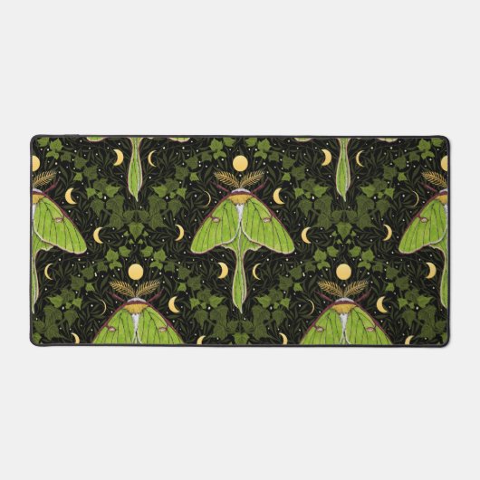 Loenmot, maanfasen en klimopdamast 2 bureaumat (Voorkant)