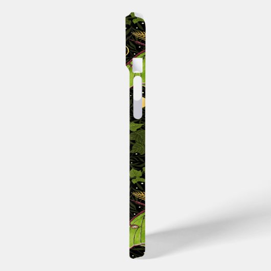 Loenmot, maanfasen en klimopdamast 2 Case-Mate iPhone case (Achterkant / Links)