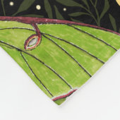 Loenmot, maanfasen en klimopdamast 2 fleece deken (Hoek)