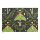 Loenmot, maanfasen en klimopdamast 2 kussensloop (Voorkant-Rechts)