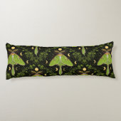 Loenmot, maanfasen en klimopdamast 2 lichaamskussen (Achterkant)