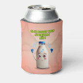 Loep de fles melk. blikjeskoeler (Blikje Achterkant)