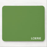 Loerie groene kleur naam muismat<br><div class="desc">Loerie groene kleur naam</div>
