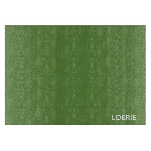 Loerie groene kleur naam snijplank (Voorkant)