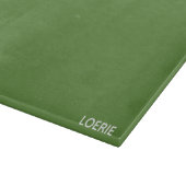 Loerie groene kleur naam snijplank (Hoek)