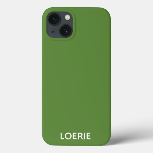 Loerie groene kleurnaam Hoesje-Mate iPhone case (Achterkant)