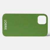 Loerie groene kleurnaam Hoesje-Mate iPhone case (Achterkant (horizontaal))
