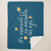 Loesencial es onzichtbaar a los ojos sherpa deken (Voorkant)