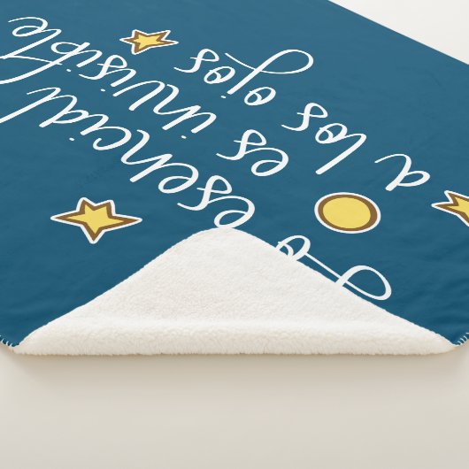 Loesencial es onzichtbaar a los ojos sherpa deken (3/4)