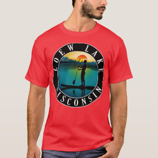 Loew Lake Wisconsin Paddleboarding T-shirt
