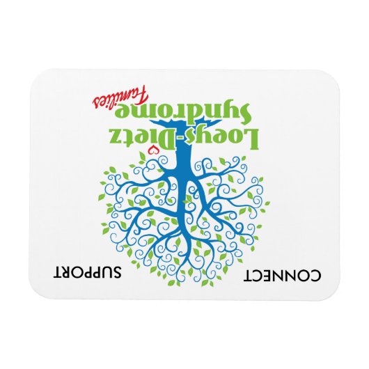 Loeys-Dietz Take Heart Car Magnet Magneet (Horizontaal)