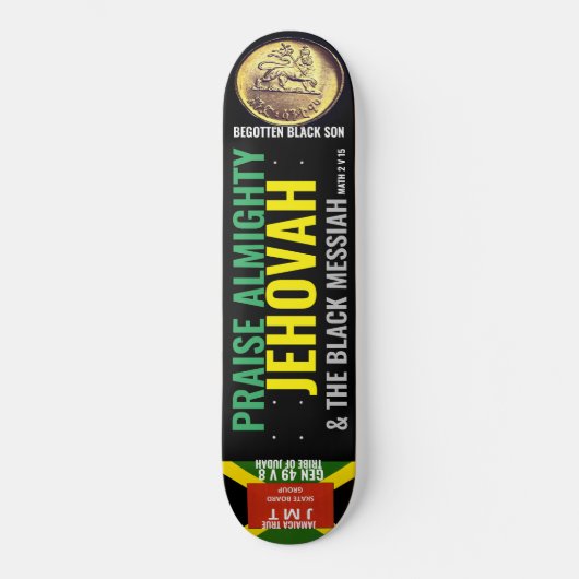 LOF ALMIGHTIGE JEHOVAH Skateboard (Voorkant)