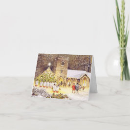 Lof Christus Gevouwen Kerstmis Kaart