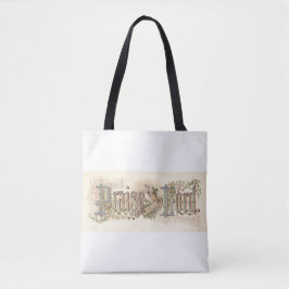 "Lof de Heer"  Christelijke kunst gedempt Toon Tote Bag