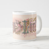 "Lof de Heer"  pastels Grote Koffiekop (Voorkant rechts)